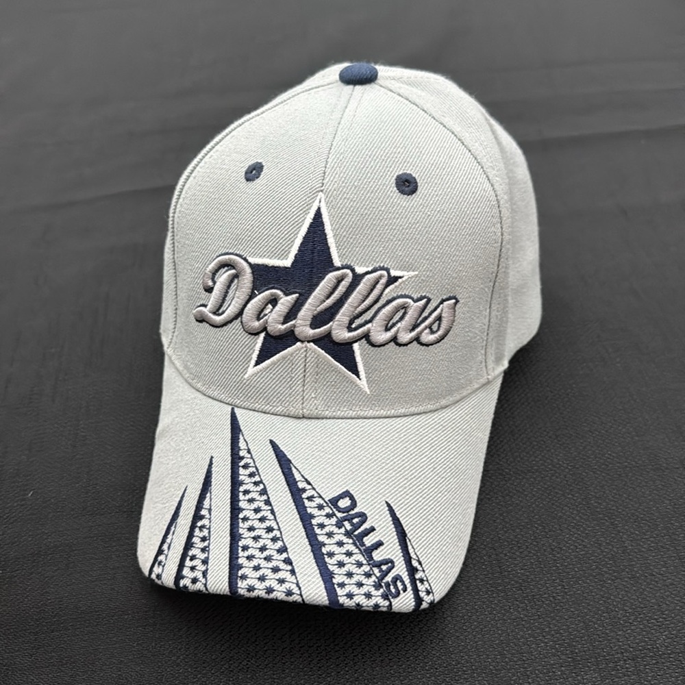 2 Dallas Cowboys Gray and Blue Baseball Caps acrylic/wool blend (mlb) - Picture 2 of 8